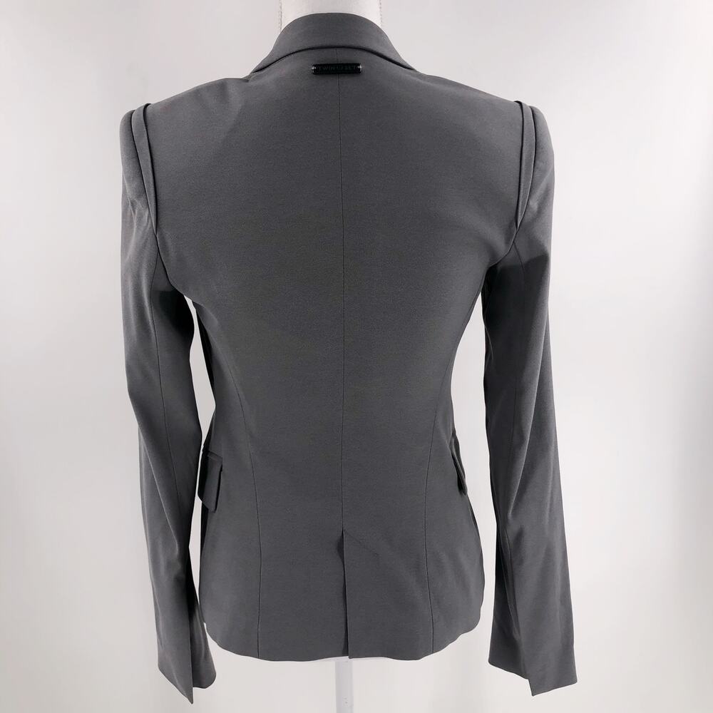 Twin Set Italy Suit Jacket Blazer Grey Jersey Women's Sz S NEW $680 - Picture 6 of 9